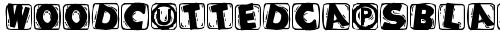 WoodcuttedCapsBlack Regular truetype font