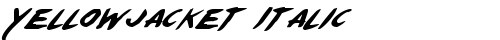 Yellowjacket Italic Italic truetype шрифт бесплатно