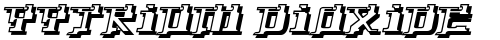 Yytrium Dioxide Regular free truetype font