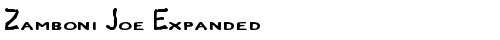 Zamboni Joe Expanded Expanded truetype шрифт