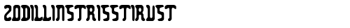 Zodillinstrisstirust Regular truetype шрифт