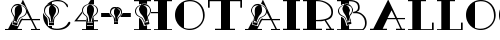 AC4-HotAirBalloon Regular truetype шрифт