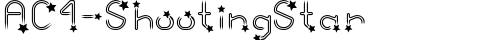 AC4-ShootingStar Regular truetype шрифт