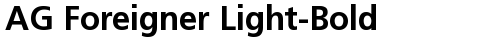 AG Foreigner Light-Bold Bold free truetype font