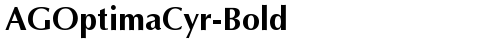 AGOptimaCyr-Bold Bold truetype fuente