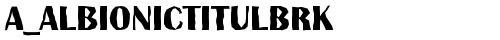 a_AlbionicTitulBrk Bold truetype шрифт