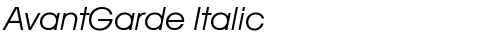 AvantGarde Italic Book Oblique TrueType police