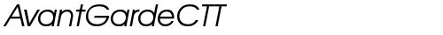 AvantGardeCTT Italic font TrueType gratuito