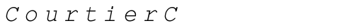 CourtierC Italic truetype font