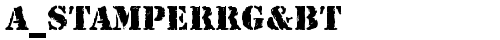 a_StamperRg&Bt Regular truetype шрифт