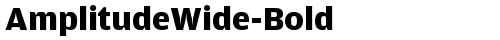 AmplitudeWide-Bold Regular free truetype font
