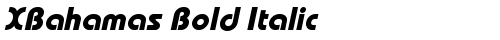 XBahamas Bold Italic Bold truetype шрифт