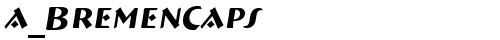 a_BremenCaps Italic truetype шрифт