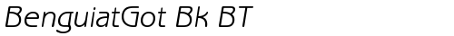 BenguiatGot Bk BT Book Italic truetype fuente gratuito