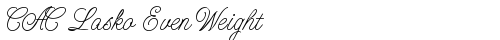 CAC Lasko Even Weight Regular truetype font