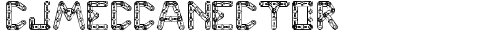 CJMeccanector Normal truetype font