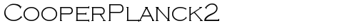CooperPlanck2 LightSH truetype шрифт