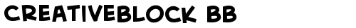 CreativeBlock BB Bold free truetype font