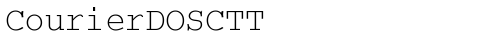 CourierDOSCTT Regular truetype font