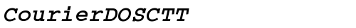 CourierDOSCTT BoldItalic truetype шрифт