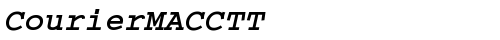 CourierMACCTT BoldItalic truetype шрифт