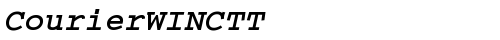 CourierWINCTT BoldItalic truetype шрифт