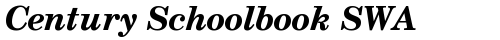 Century Schoolbook SWA Bold Italic truetype шрифт бесплатно