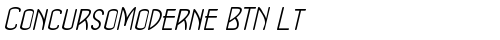 ConcursoModerne BTN Lt Oblique truetype шрифт бесплатно
