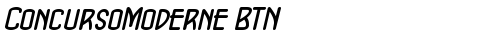 ConcursoModerne BTN BoldOblique font TrueType