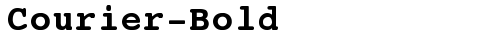Courier-Bold Regular truetype font