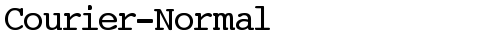 Courier-Normal Regular truetype font