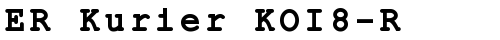 ER Kurier KOI8-R Bold truetype font