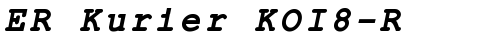 ER Kurier KOI8-R Bold Italic TrueType police