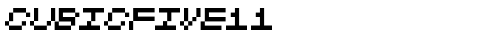CubicFive11 Italic truetype шрифт
