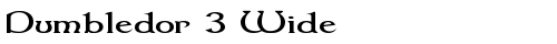 Dumbledor 3 Wide Regular TrueType-Schriftart