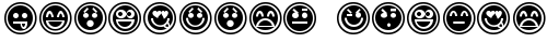Emoticons Outline Regular Truetype-Schriftart kostenlos