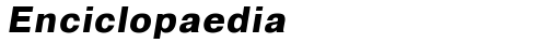 Enciclopaedia Bold Italic font TrueType