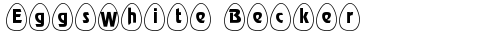 EggsWhite Becker Normal free truetype font