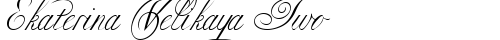 Ekaterina Velikaya Two Regular truetype font