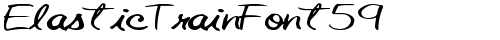 ElasticTrainFont59 Bold truetype шрифт