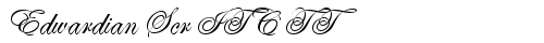 Edwardian Scr ITC TT Regular font TrueType