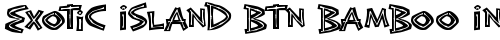 Exotic Island BTN Bamboo Inline Regular font TrueType
