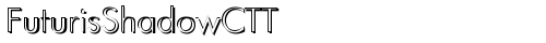 FuturisShadowCTT Regular TrueType-Schriftart
