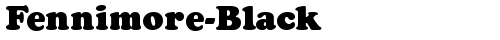 Fennimore-Black Regular truetype font