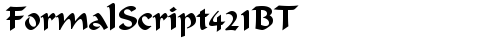 FormalScript421BT Regular free truetype font