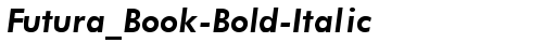 Futura_Book-Bold-Italic Regular truetype шрифт