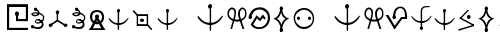 Futurama Alien Alphabet One Regular truetype шрифт бесплатно