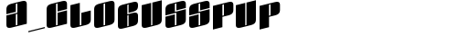a_GlobusSpUp Regular truetype font