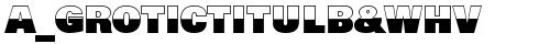 a_GroticTitulB&WHv Regular free truetype font