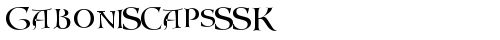 GaboniSCapsSSK Regular free truetype font